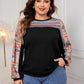 Honey Plus Size Printed Long Sleeve Sweatshirt