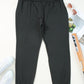 Black Plus Size High Waist Pocketed Skinny Pants