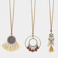 Multicolor 3pcs Bohemian Retro Tasseled Pendant Necklace