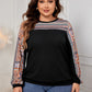 Honey Plus Size Printed Long Sleeve Sweatshirt