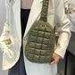 Quilted Nylon Crossbody  Bag