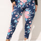 Plus Size Floral Print Legging