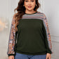 Honey Plus Size Printed Long Sleeve Sweatshirt