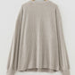 Simply Taupe Plus Size Ribbed Knit Kangaroo Pocket Henley Long Sleeve Top