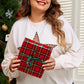 Plus Size Studded Star Round Neck Long Sleeve Blouse