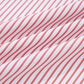Red Stripe Plus Size Ruffled Hem Pinstriped Midi Dress