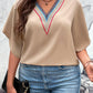 Honey Plus Size V-Neck Flutter Sleeve Blouse