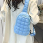 Quilted Nylon Crossbody  Bag