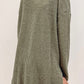 Moss Green Plus Size Textured Knit Long Sleeve Top