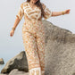 Plus Size V-Neck Flutter Sleeve Wide Leg Jumpsuit