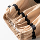 Black Plus Size Color Block Striped Trim V Neck Long Sleeve Shift Mini Dress