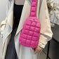 Quilted Nylon Crossbody  Bag