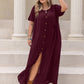 Plus Size Round Neck Half Sleeve Dress