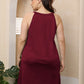 Plus Size Cutout Round Neck Sleeveless Dress