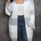 Plus Size Open Front Long Sleeve Cardigan