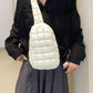 Quilted Nylon Crossbody  Bag