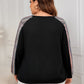 Honey Plus Size Printed Long Sleeve Sweatshirt