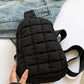 Quilted Nylon Crossbody  Bag