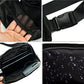 Black Waterproof Zipped Crossbody Chest Bag 20*5*14cm