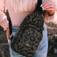 Leopard Print PU Sling Bag