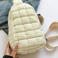 Quilted Nylon Crossbody  Bag