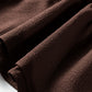 Coffee Plus Size Frilled Trim V Neck Puff Sleeve Textured Mini Dress