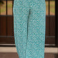 Plus Size Ditsy Floral Wide Lag Pants