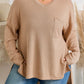Parchment Plus Size Drop Shoulder Knit Tunic Top