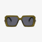 Polycarbonate Frame Square Sunglasses