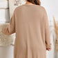 Parchment Plus Size Drop Shoulder Knit Tunic Top