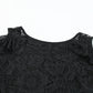 Black Cold Shoulder Lace Plus Size Dress