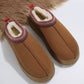 Chestnut Suede Contrast Print Plush Lined Snow Boots