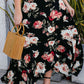 Plus Size Floral High-Rise Skirt