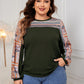 Honey Plus Size Printed Long Sleeve Sweatshirt