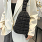 Quilted Nylon Crossbody  Bag