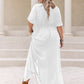 Plus Size Round Neck Half Sleeve Dress