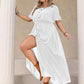 Plus Size Round Neck Half Sleeve Dress