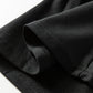 Black Plus Size Striped Cuffs Polo Collar Patchwork Long Sleeve Ruffle Hem Dress