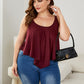 Plus Size Double-Strap Scoop Neck Cami