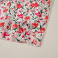 Pink Plus Size Floral Square Neck Puff Sleeve Ruffle Maxi Dress