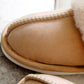 Camel Plush Suede Winter Home Slippers