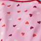 Pink Valentine Heart Shape Print Plus Size Sleepwear