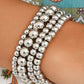 White Multi Layered Beaded Bracelet