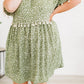 Green Plus size Leopard Tassel Dress