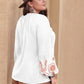 Plus Size Printed V-Neck Long Sleeve Blouse