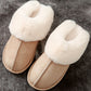 Khaki Cut and Sew Faux Suede Plush Lined Slippers