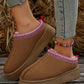 Chestnut Suede Contrast Print Plush Lined Snow Boots