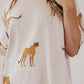 Apricot Plus Size Cheetah Print Side Pockets T Shirt Mini Dress