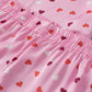 Pink Valentine Heart Shape Print Plus Size Sleepwear