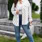 Khaki Plus Size Checkered Buttoned Down Casual Western Jacket